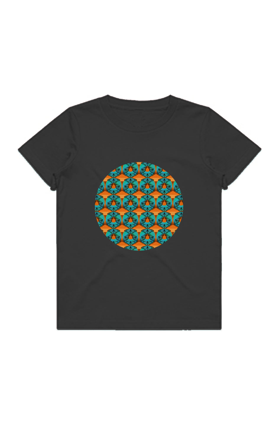 Youth Staple Tee - Blue Butterfly Circle