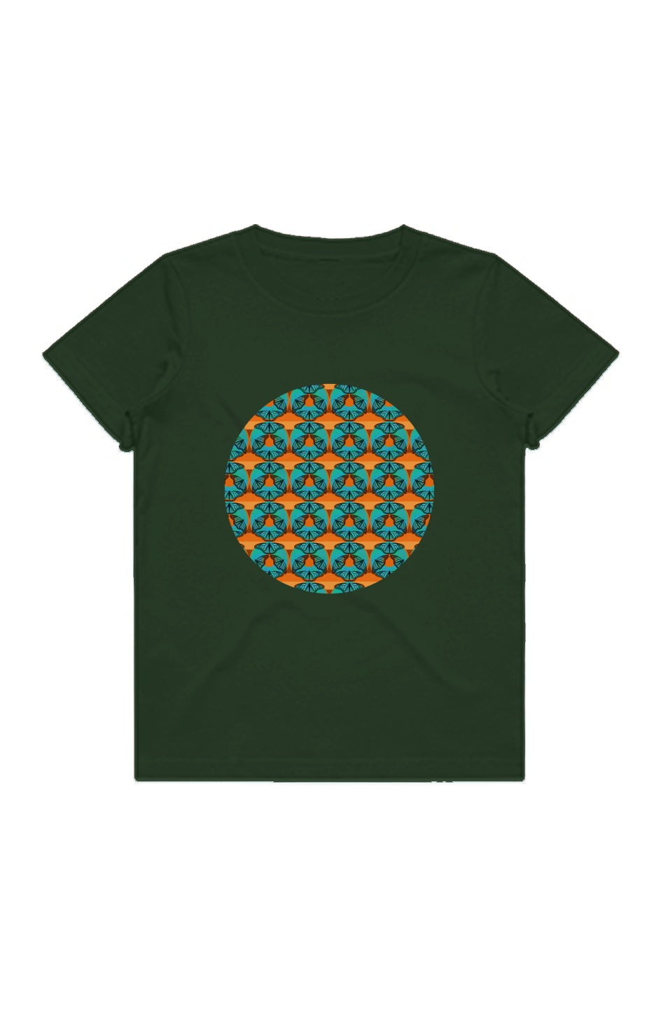 Youth Staple Tee - Blue Butterfly Circle