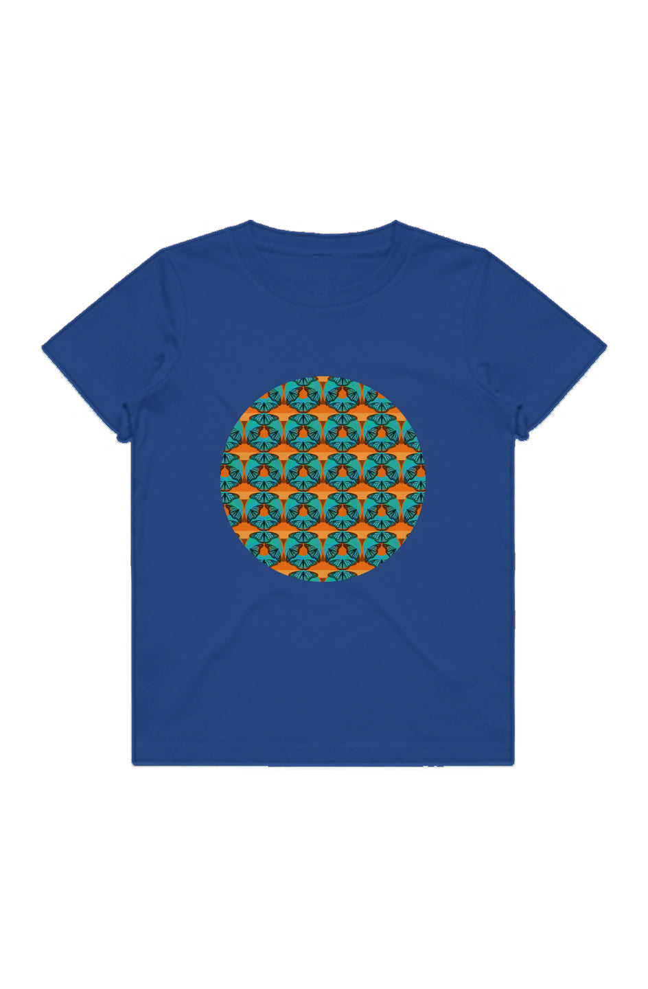 Youth Staple Tee - Blue Butterfly Circle