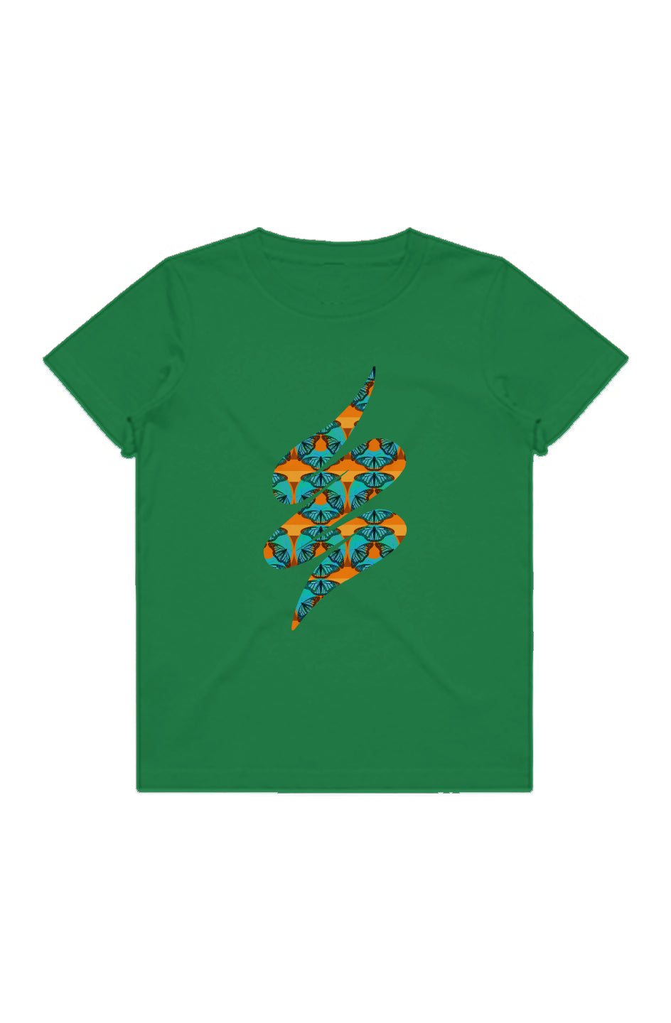 Youth Staple Tee - Blue Butterfly Swoop