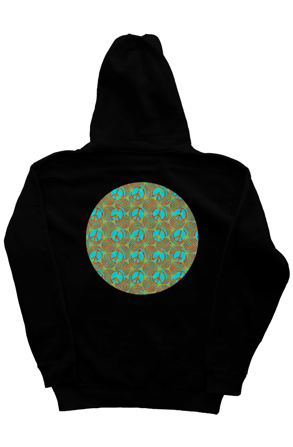 Zip Hoody with Hood Liner - Peace Circles