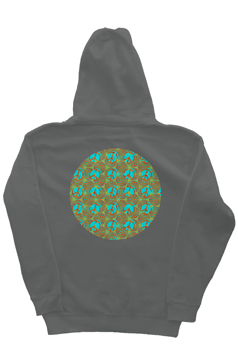 Zip Hoody with Hood Liner - Peace Circles