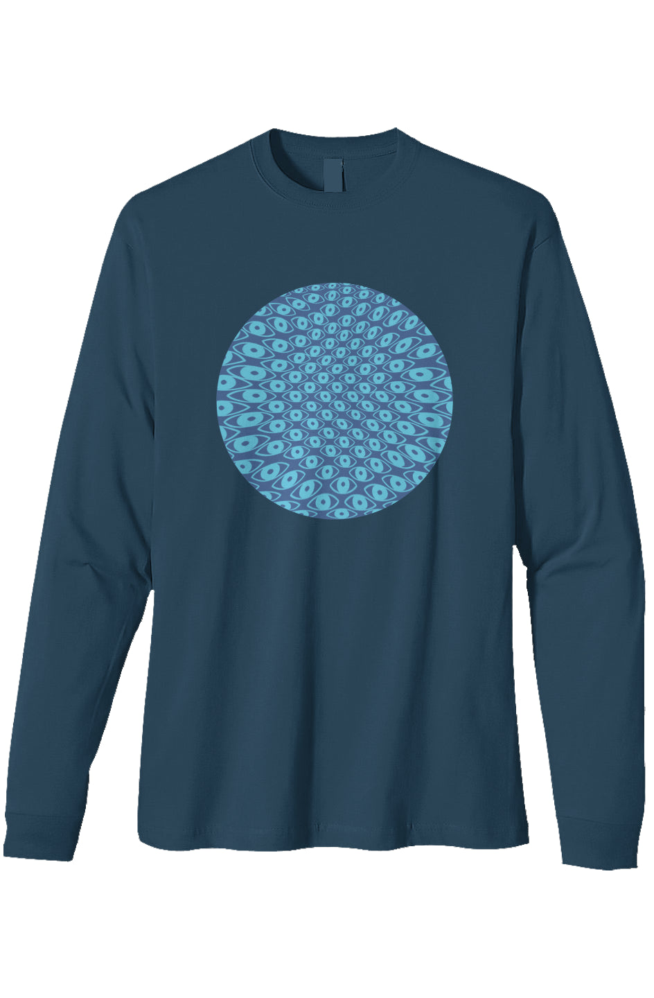 Organic Heavyweight Long Sleeve T-Shirt - Pinch Eyes Circle