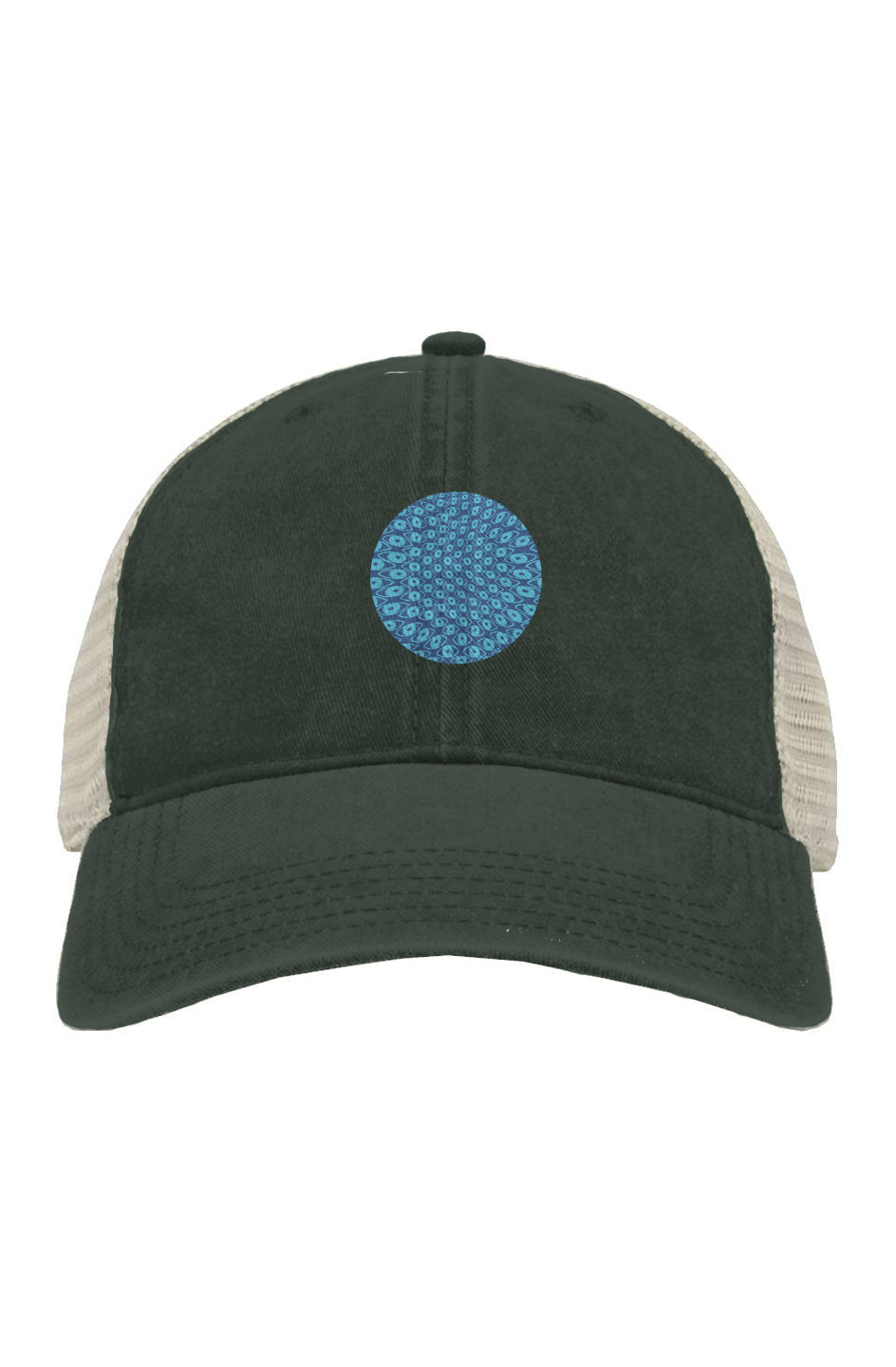 Pigment-Dyed Trucker Cap - Pinch Eyes Circle