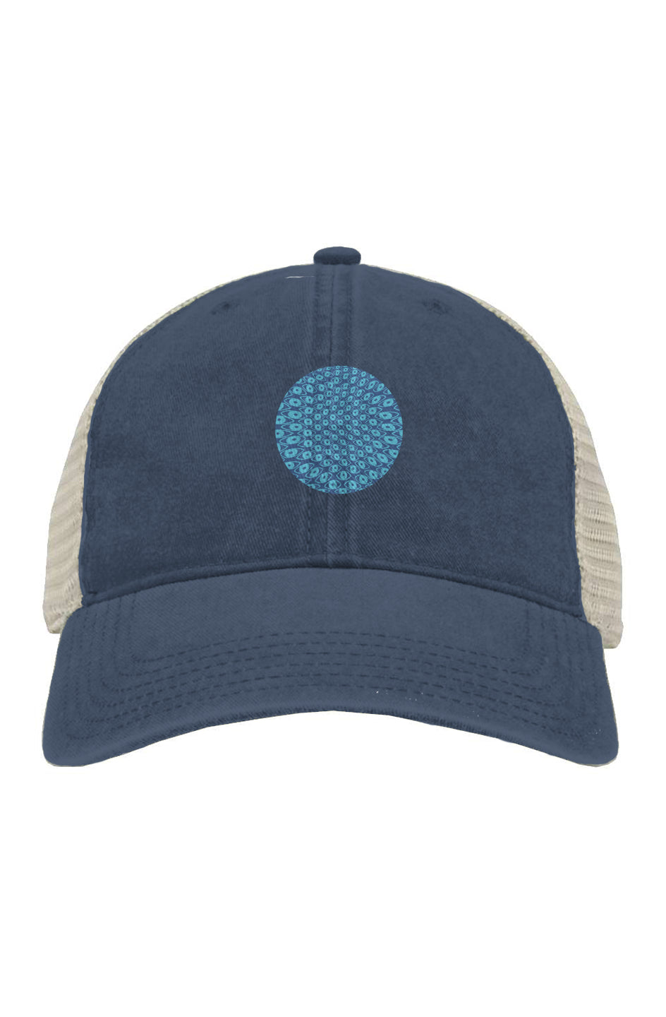 Pigment-Dyed Trucker Cap - Pinch Eyes Circle