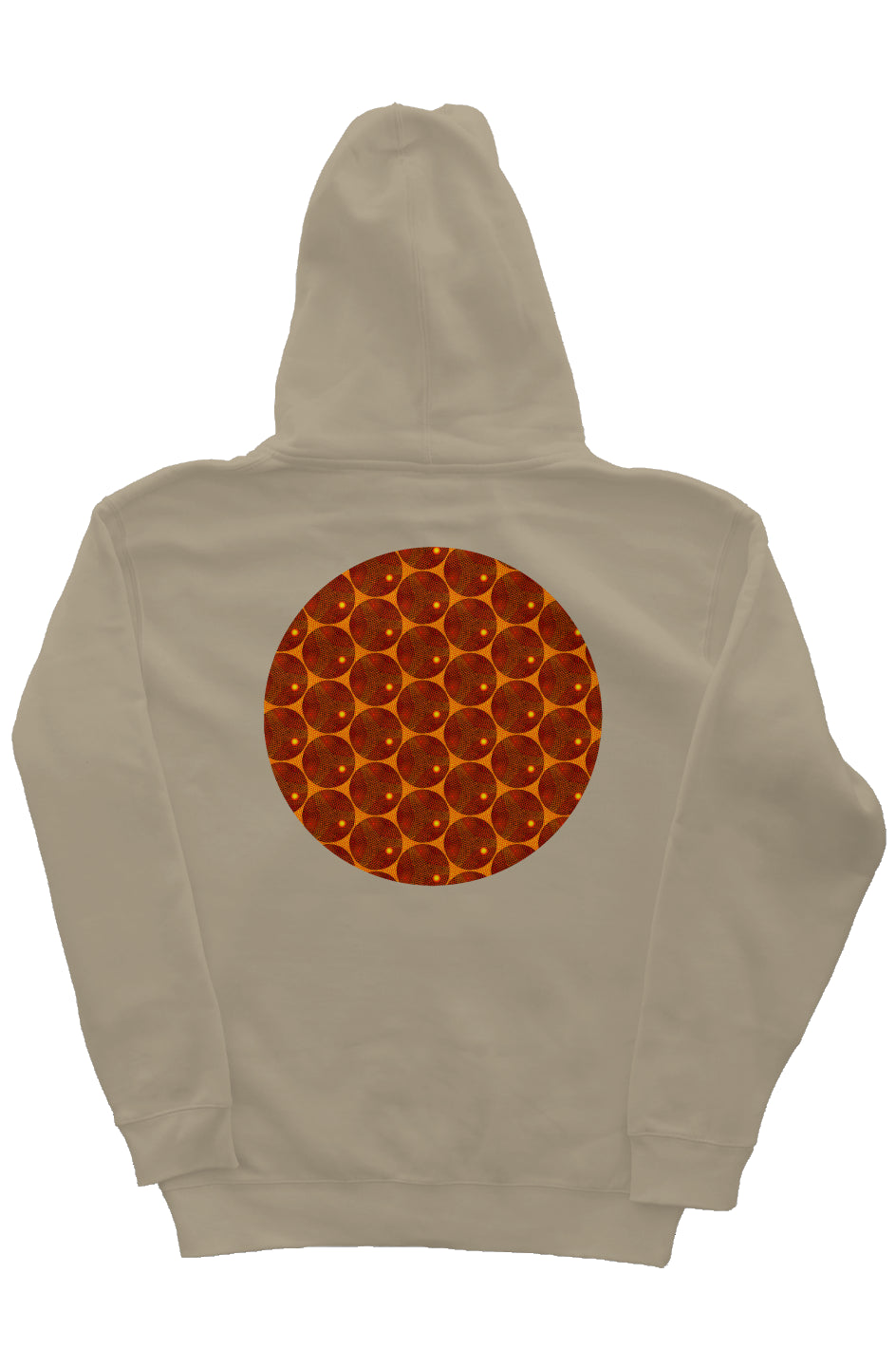 Zip Hoody with Hood Liner - Many Eyes Lantern Circle