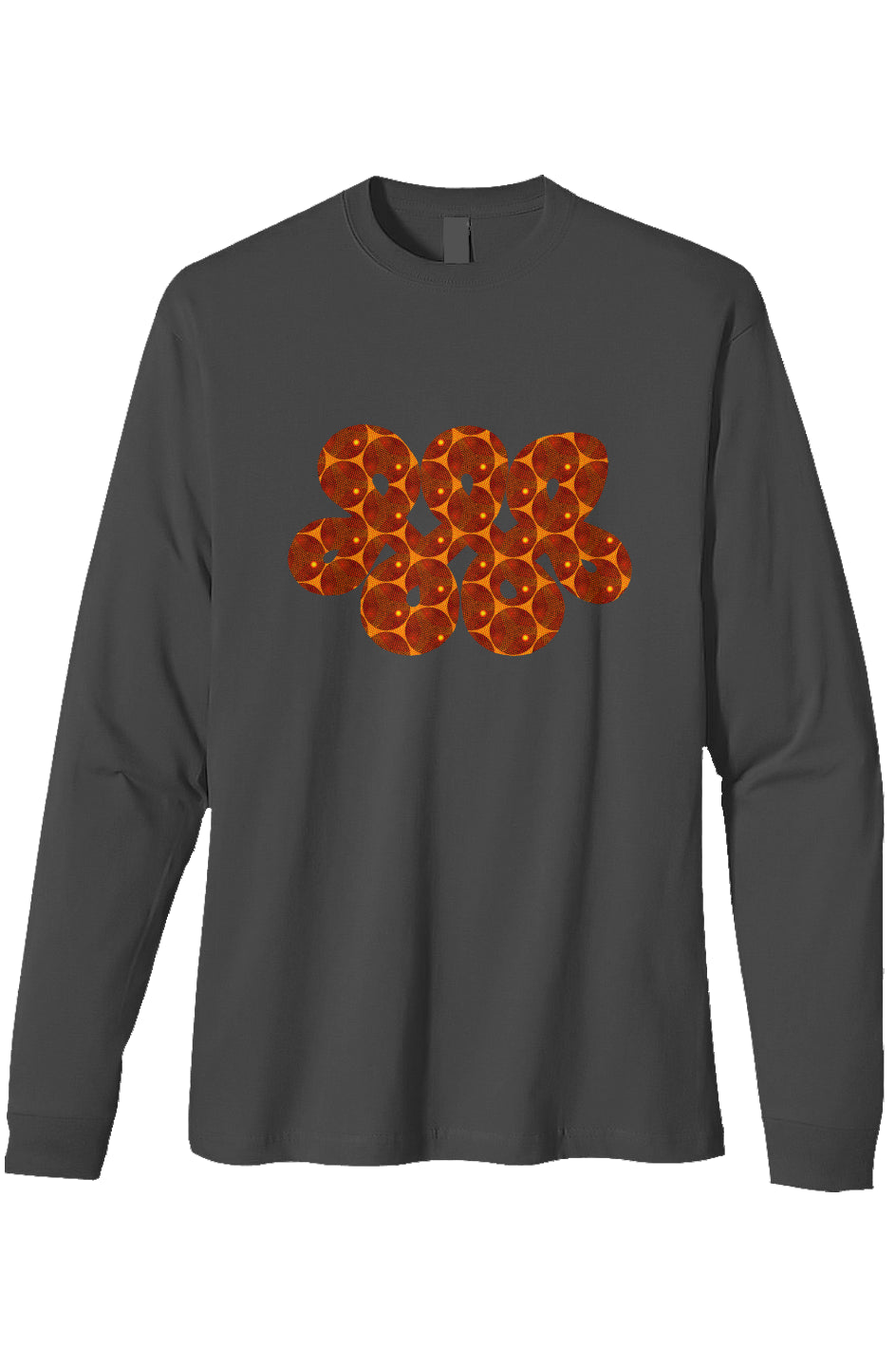 Organic Heavyweight Long Sleeve T-Shirt - Many Eyes Lantern Circle