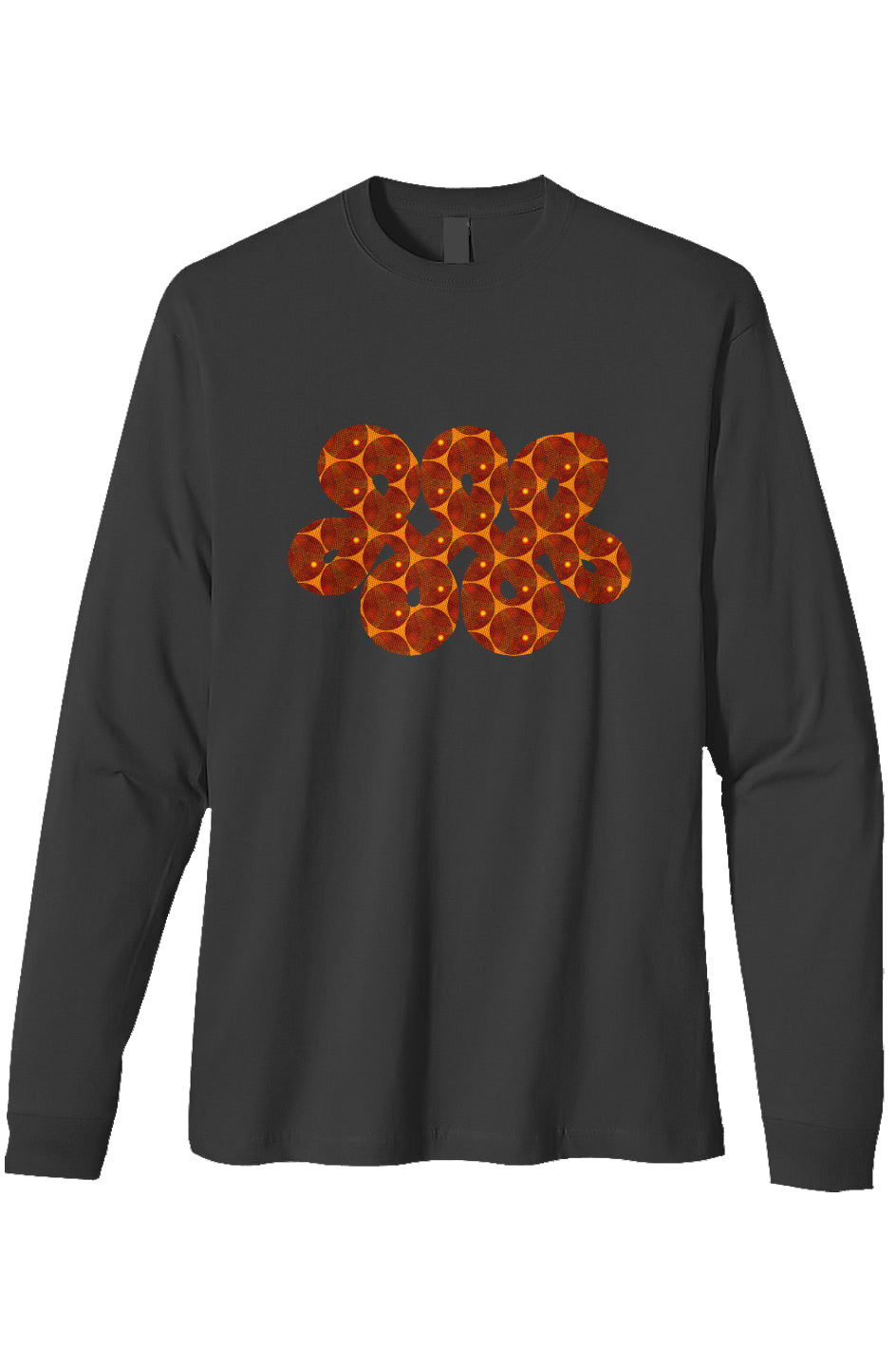 Organic Heavyweight Long Sleeve T-Shirt - Many Eyes Lantern Infinity Loop
