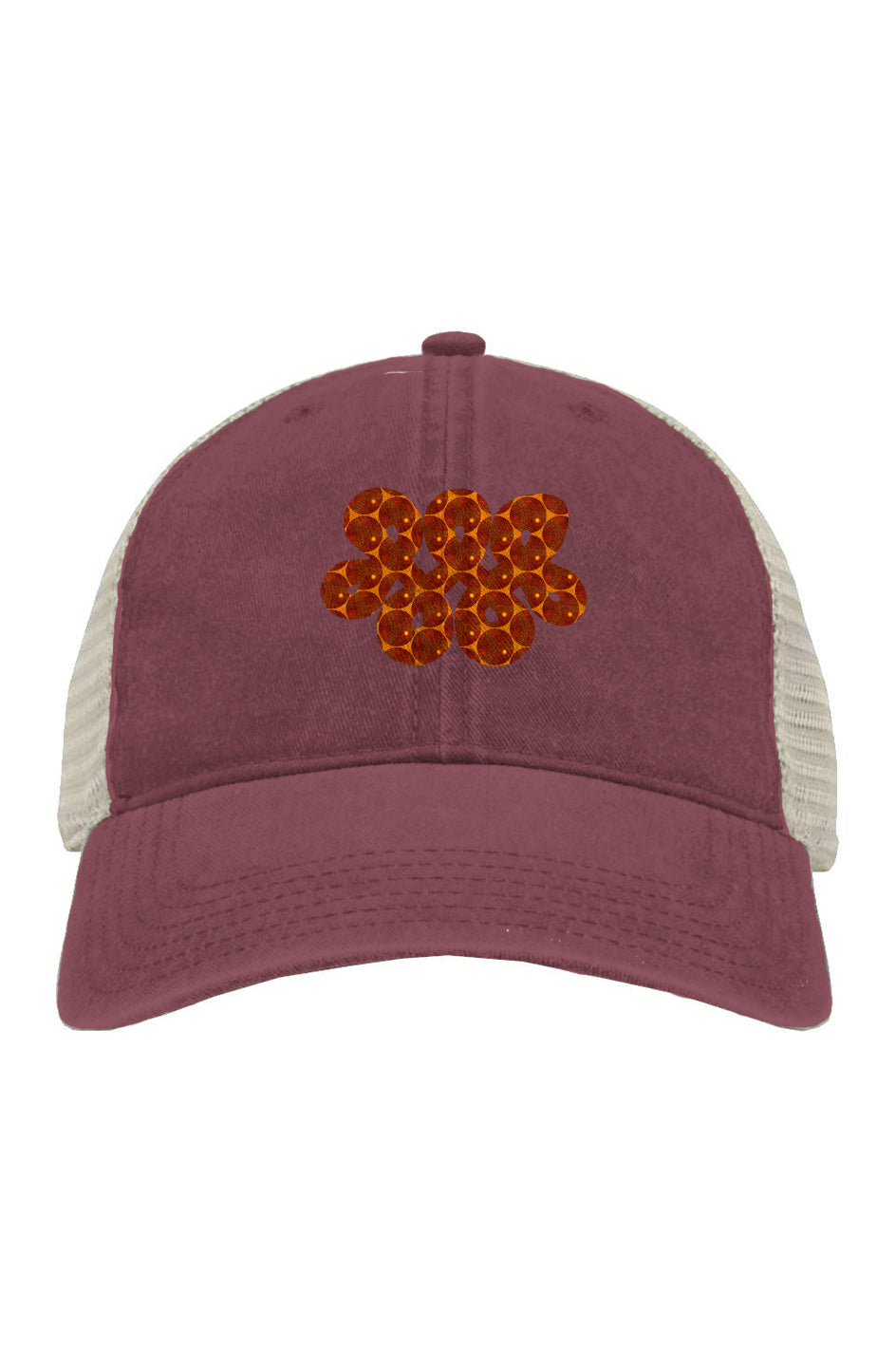 Pigment-Dyed Trucker Cap - Many Eyes Lantern Infinity Loop
