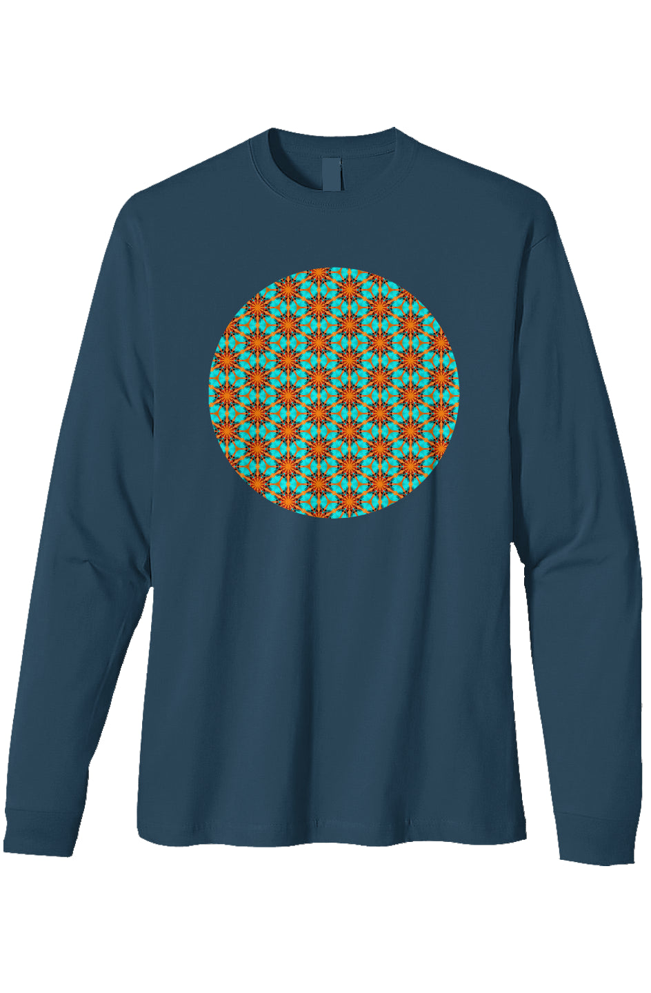Organic Heavyweight Long Sleeve T-Shirt - Hummingbird Circle
