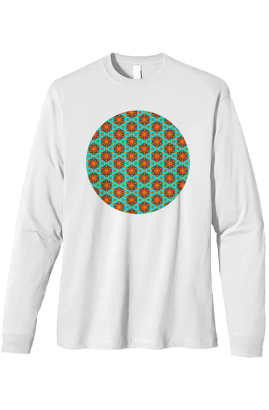 Organic Heavyweight Long Sleeve T-Shirt - Hummingbird Circle