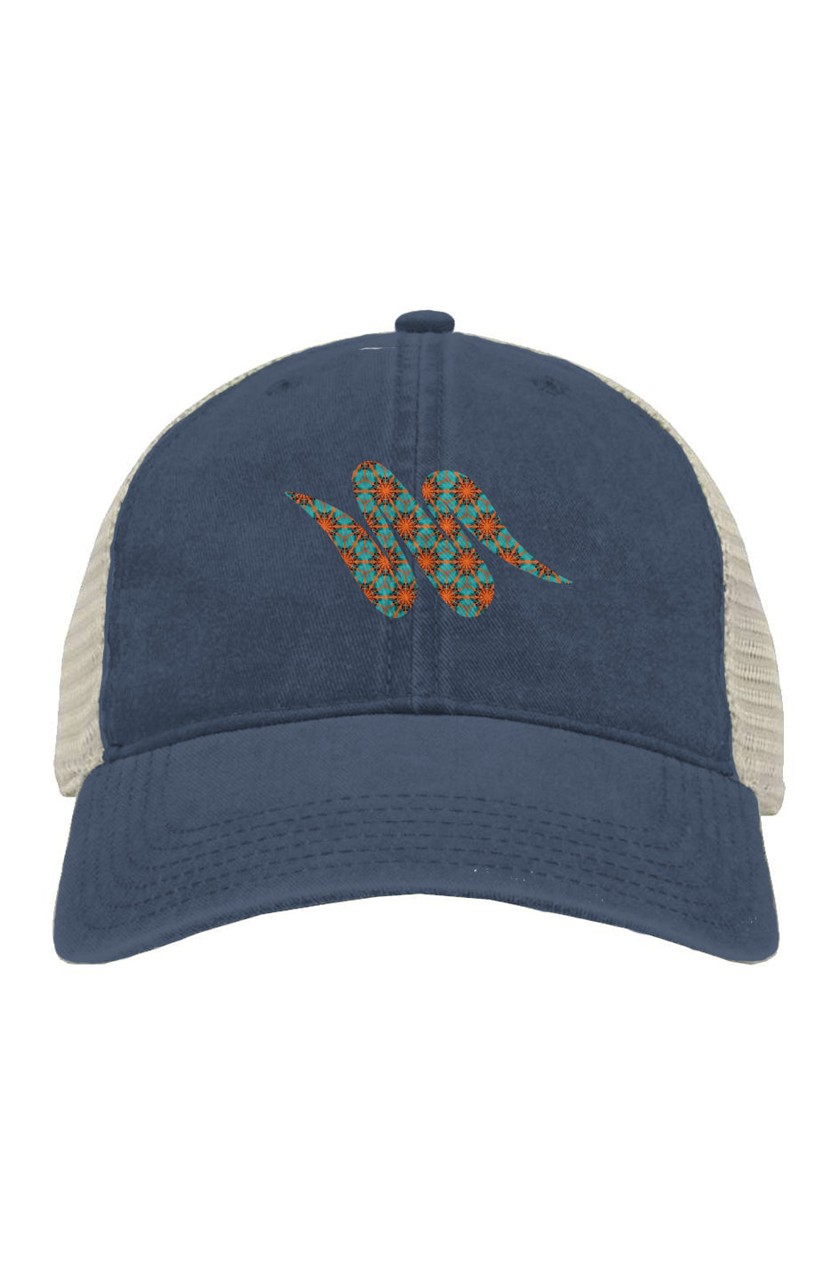 Pigment-Dyed Trucker Cap - Hummingbird Circle Swoop