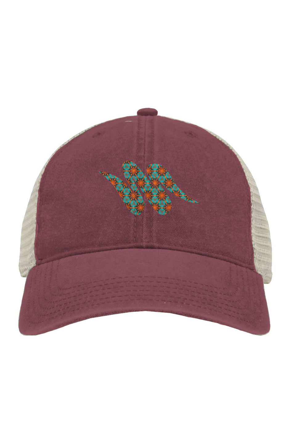 Pigment-Dyed Trucker Cap - Hummingbird Circle Swoop