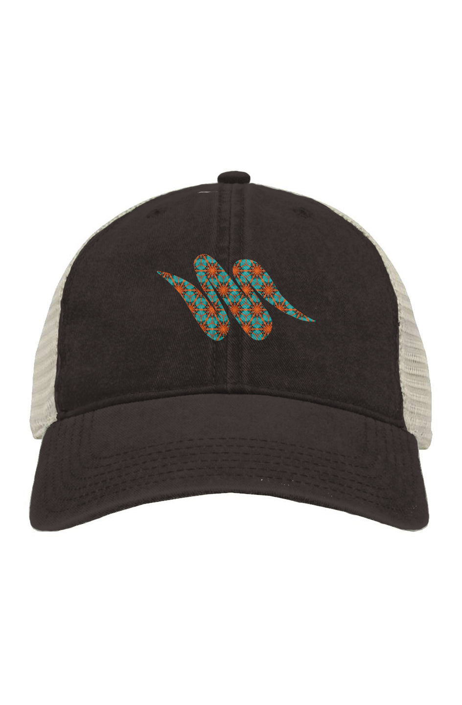 Pigment-Dyed Trucker Cap - Hummingbird Circle Swoop
