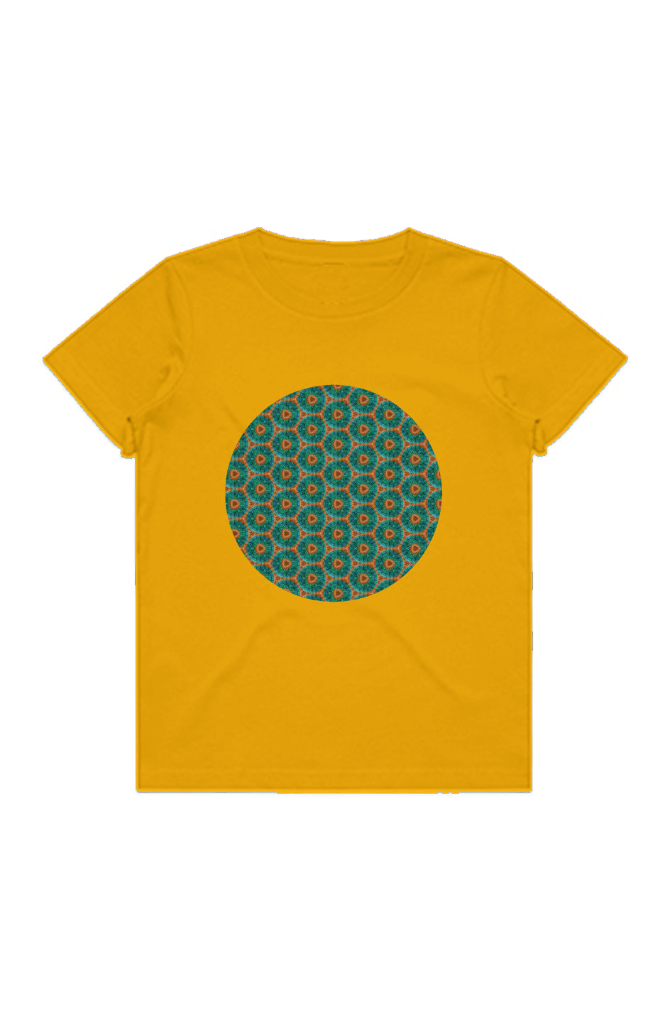 Youth Staple Tee - Fuzzy Donut Flower Circle