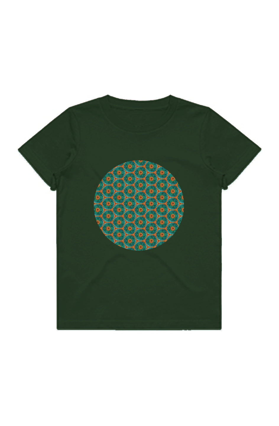 Youth Staple Tee - Fuzzy Donut Flower Circle
