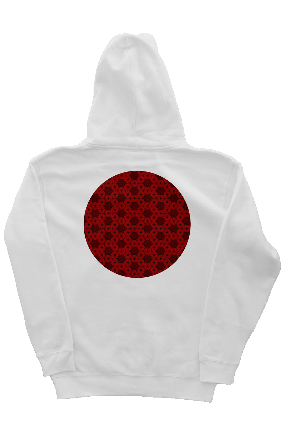 Zip Hoody with Hood Liner - Red Kiwi Eyes