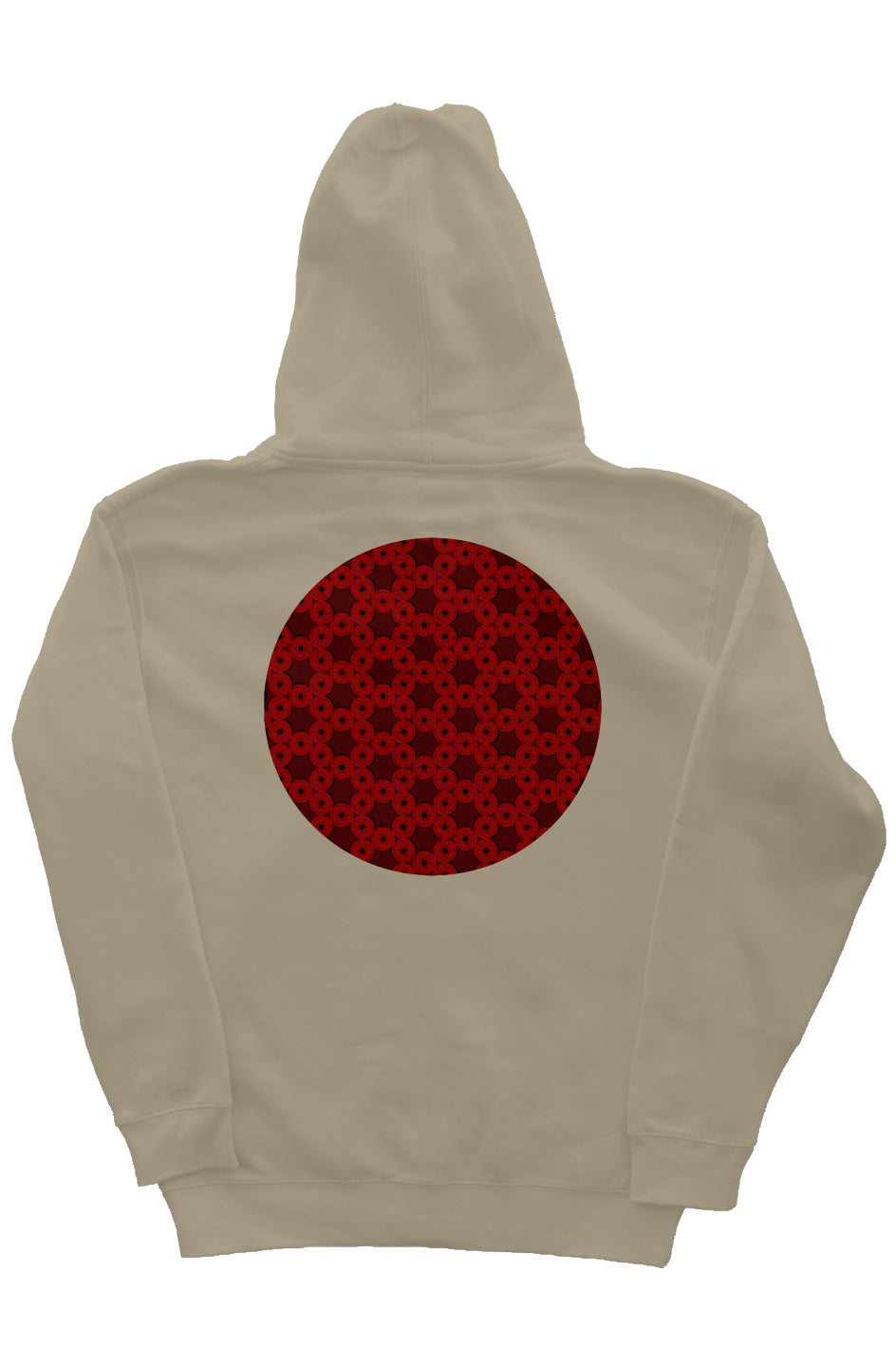 Zip Hoody with Hood Liner - Red Kiwi Eyes