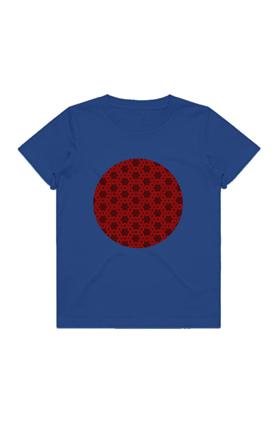 Youth Staple Tee - Red Kiwi Eyes Circle