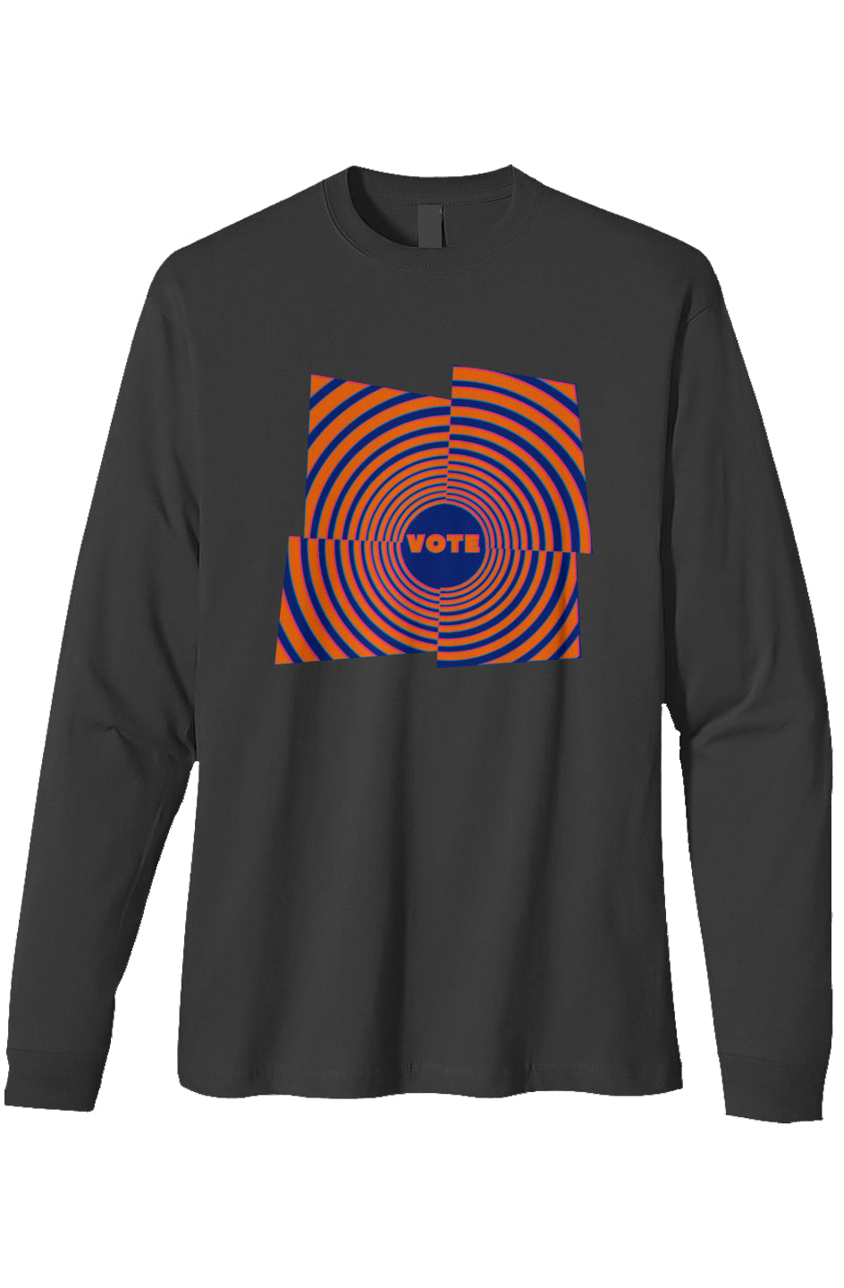 Organic Heavyweight Long Sleeve T-Shirt - Psychedelic Peace Pop