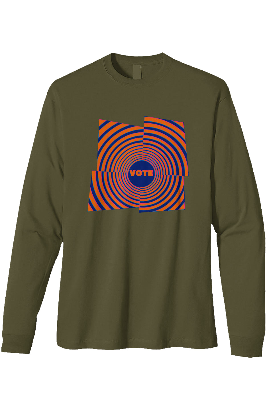 Organic Heavyweight Long Sleeve T-Shirt - Psychedelic Peace Pop