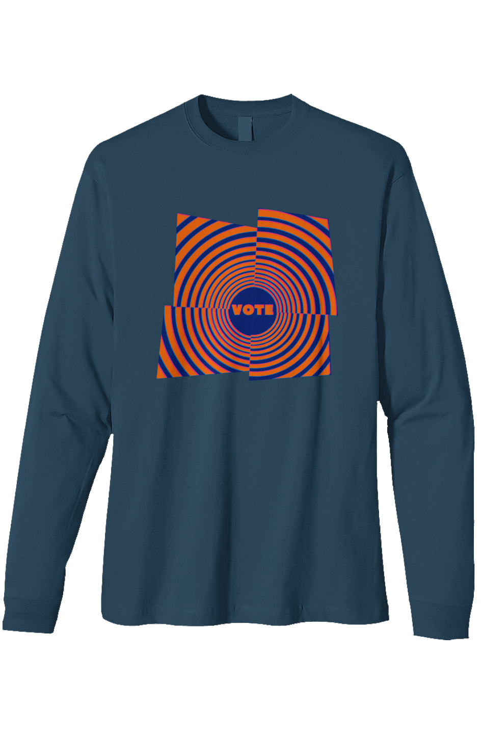 Organic Heavyweight Long Sleeve T-Shirt - Psychedelic Peace Pop