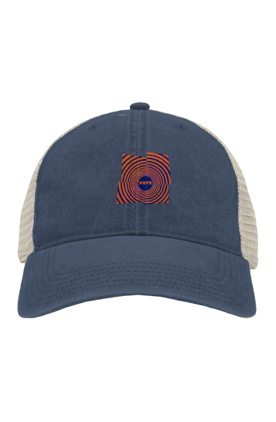 Pigment-Dyed Trucker Cap -Psychedelic Peace Pop