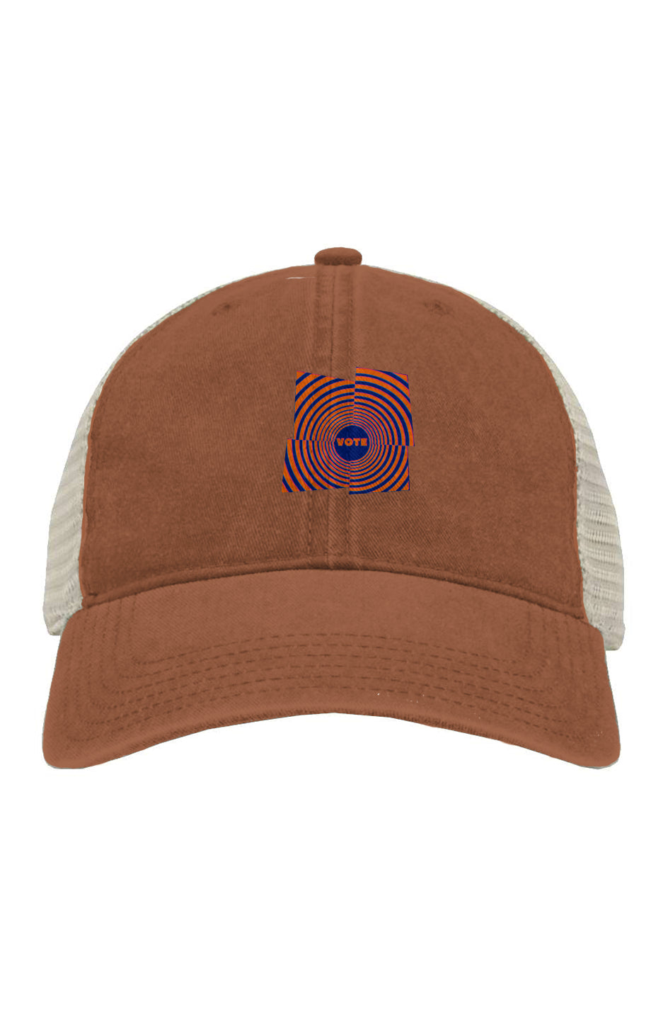 Pigment-Dyed Trucker Cap - Psychedelic Peace Pop
