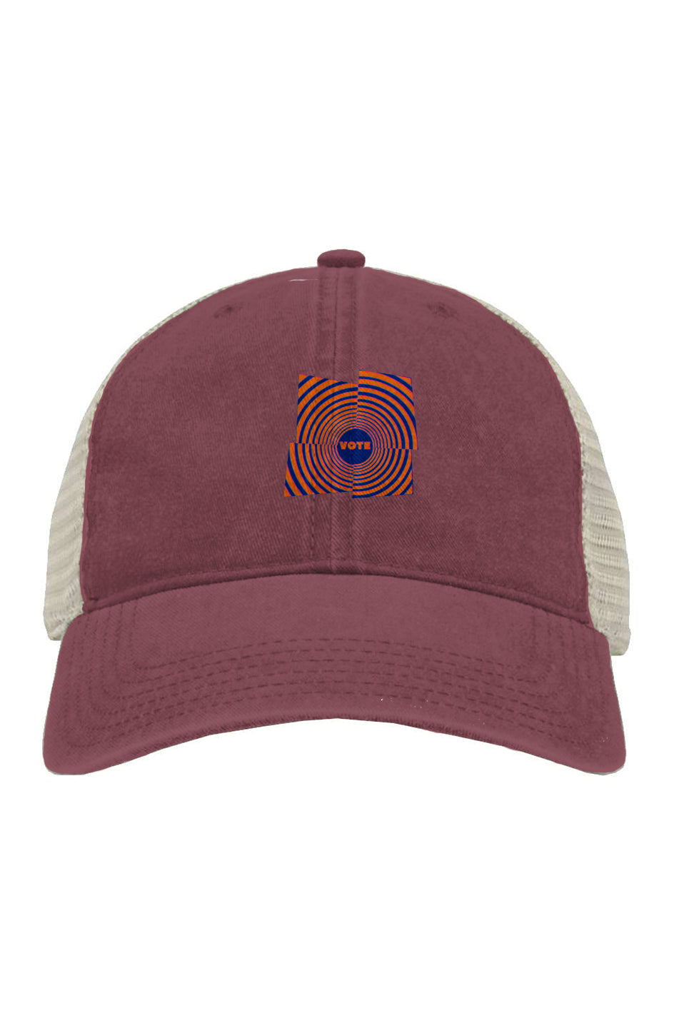 Pigment-Dyed Trucker Cap - Psychedelic Peace Pop