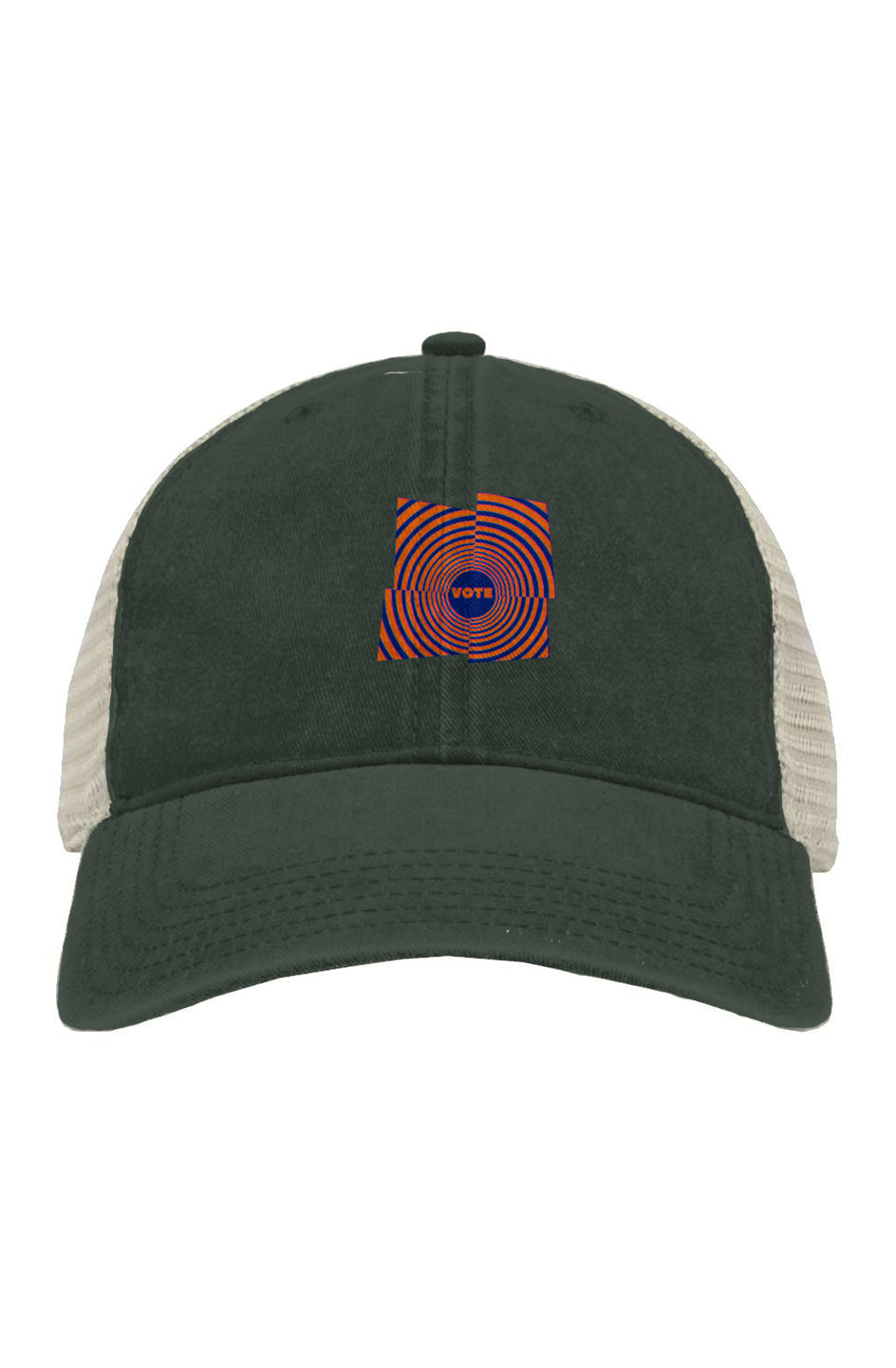 Pigment-Dyed Trucker Cap - Psychedelic Peace Pop