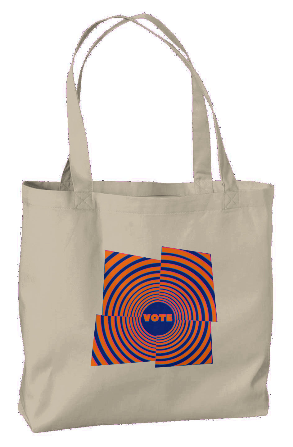 Eco Large Tote - Psychedelic Vote Pop