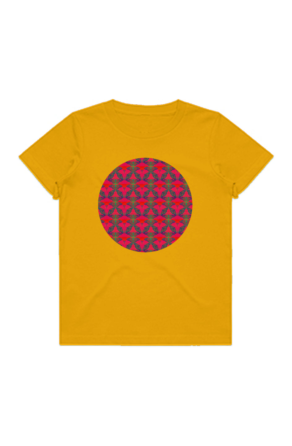 Youth Staple Tee - Red Thermal Butterfly Circle