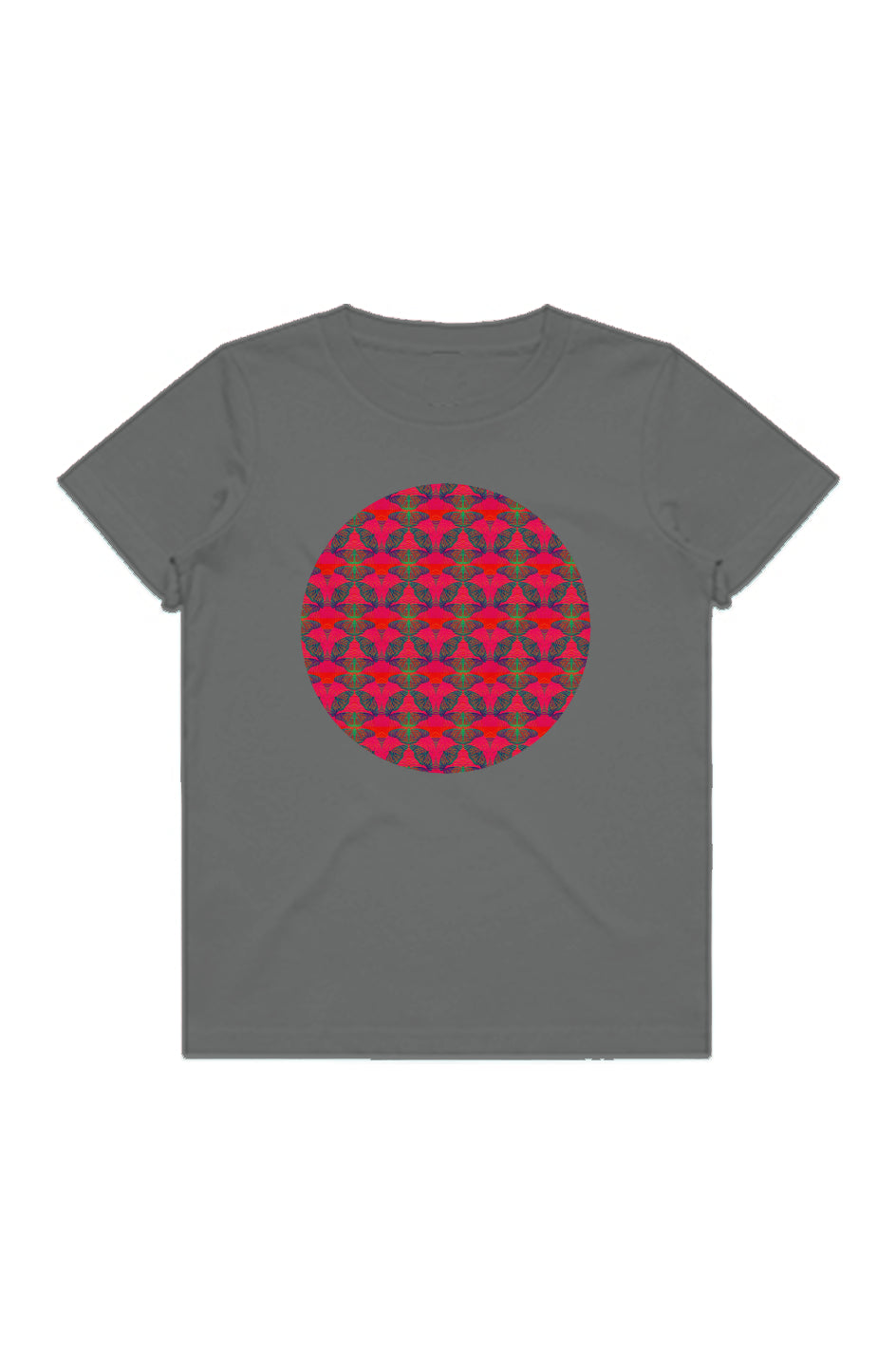 Youth Staple Tee - Red Thermal Butterfly Circle