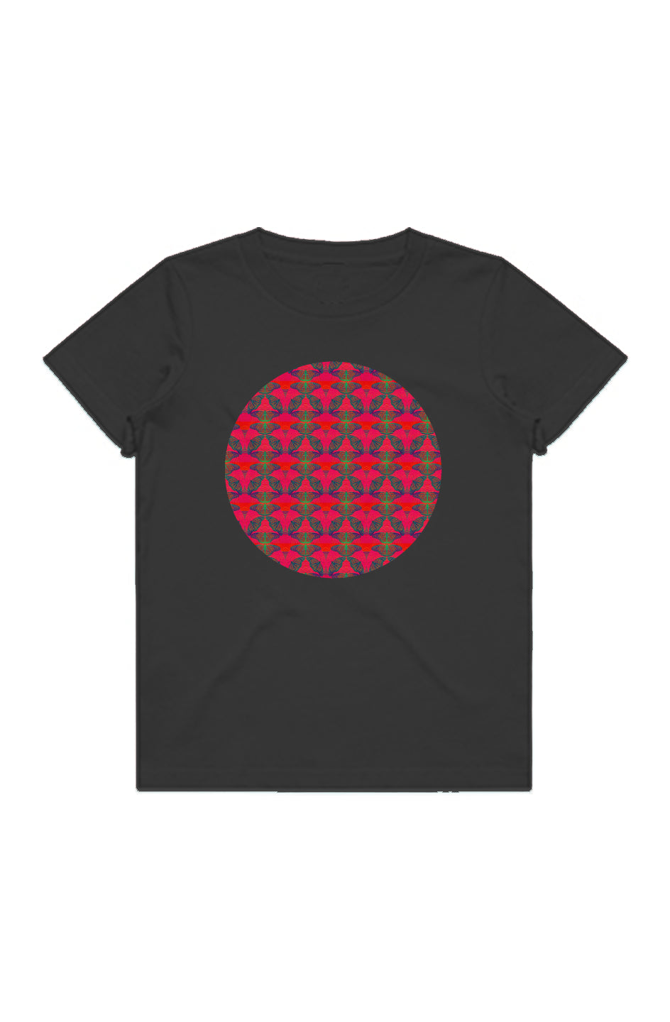Youth Staple Tee - Red Thermal Butterfly Circle