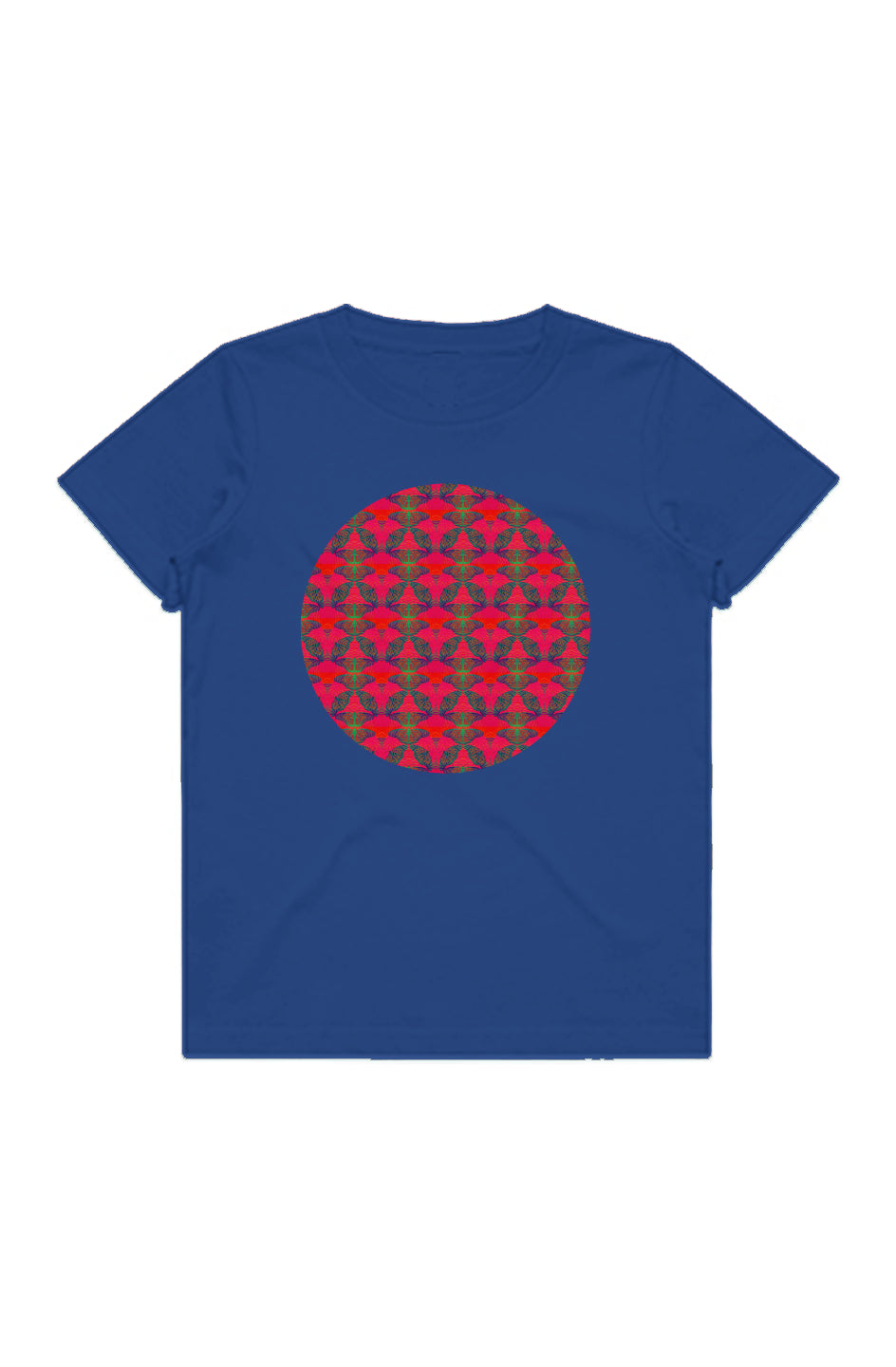 Youth Staple Tee - Red Thermal Butterfly Circle