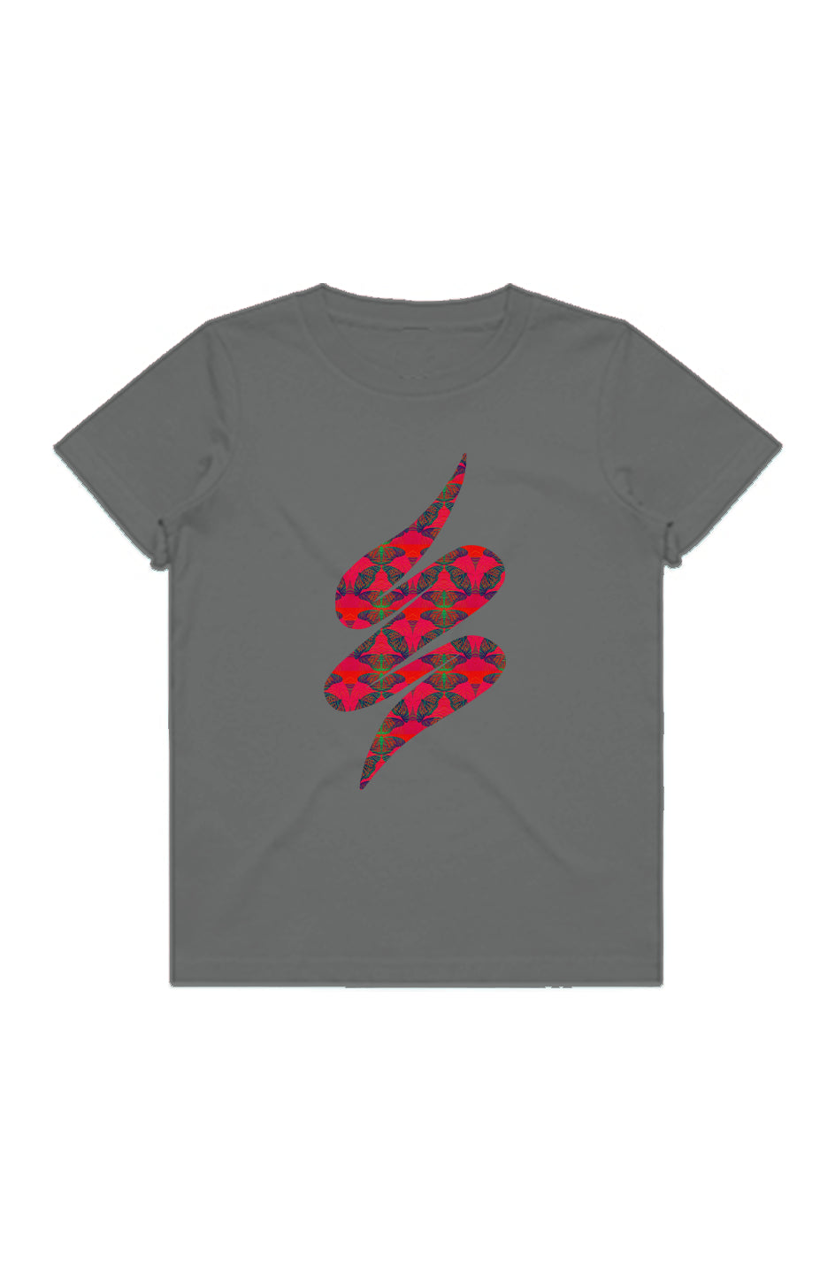 Youth Staple Tee - Red Thermal Butterfly Swoop