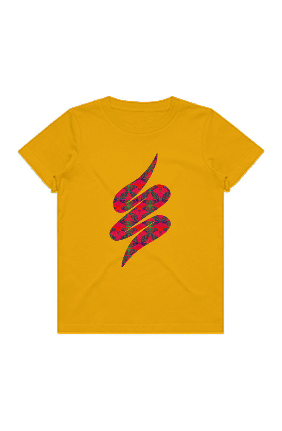 Youth Staple Tee - Red Thermal Butterfly Swoop
