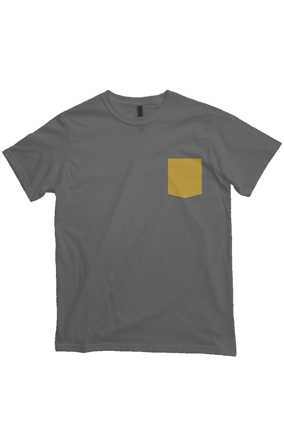 Organic Heavyweight Pocket T Shirt - Lemon Bubble Circle
