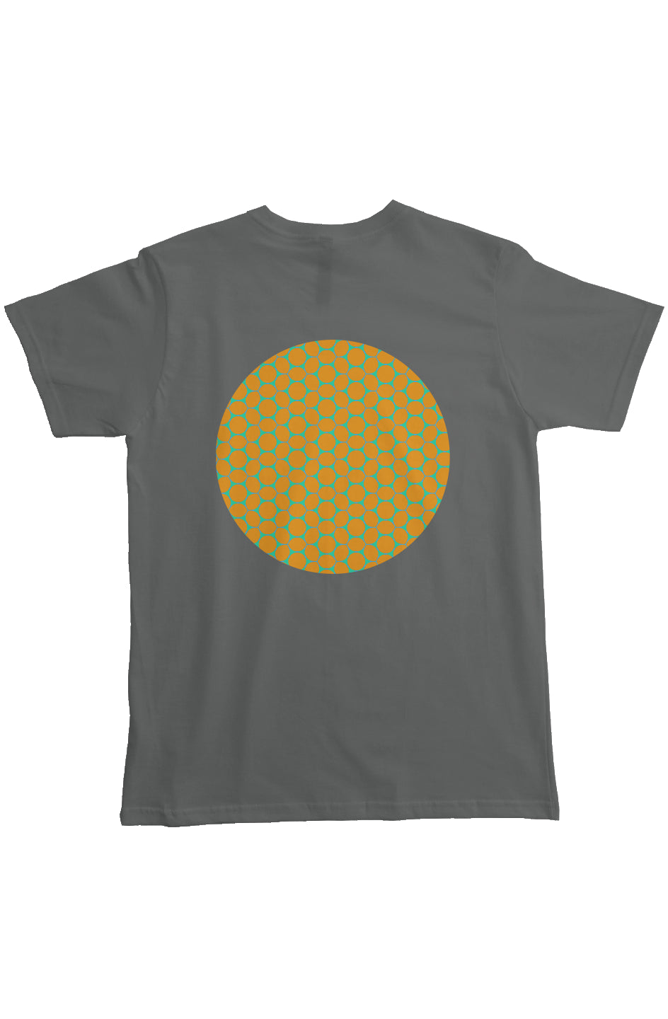 Organic Heavyweight Pocket T Shirt - Lemon Bubble Circle