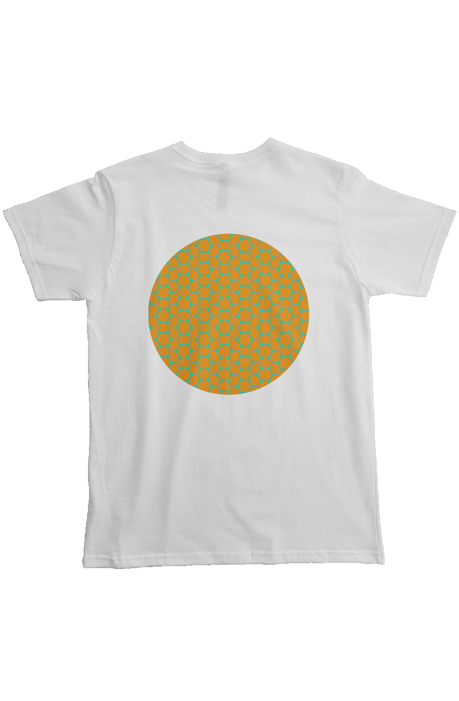 Organic Heavyweight Pocket T-Shirt - Lemon Bubbles Circle