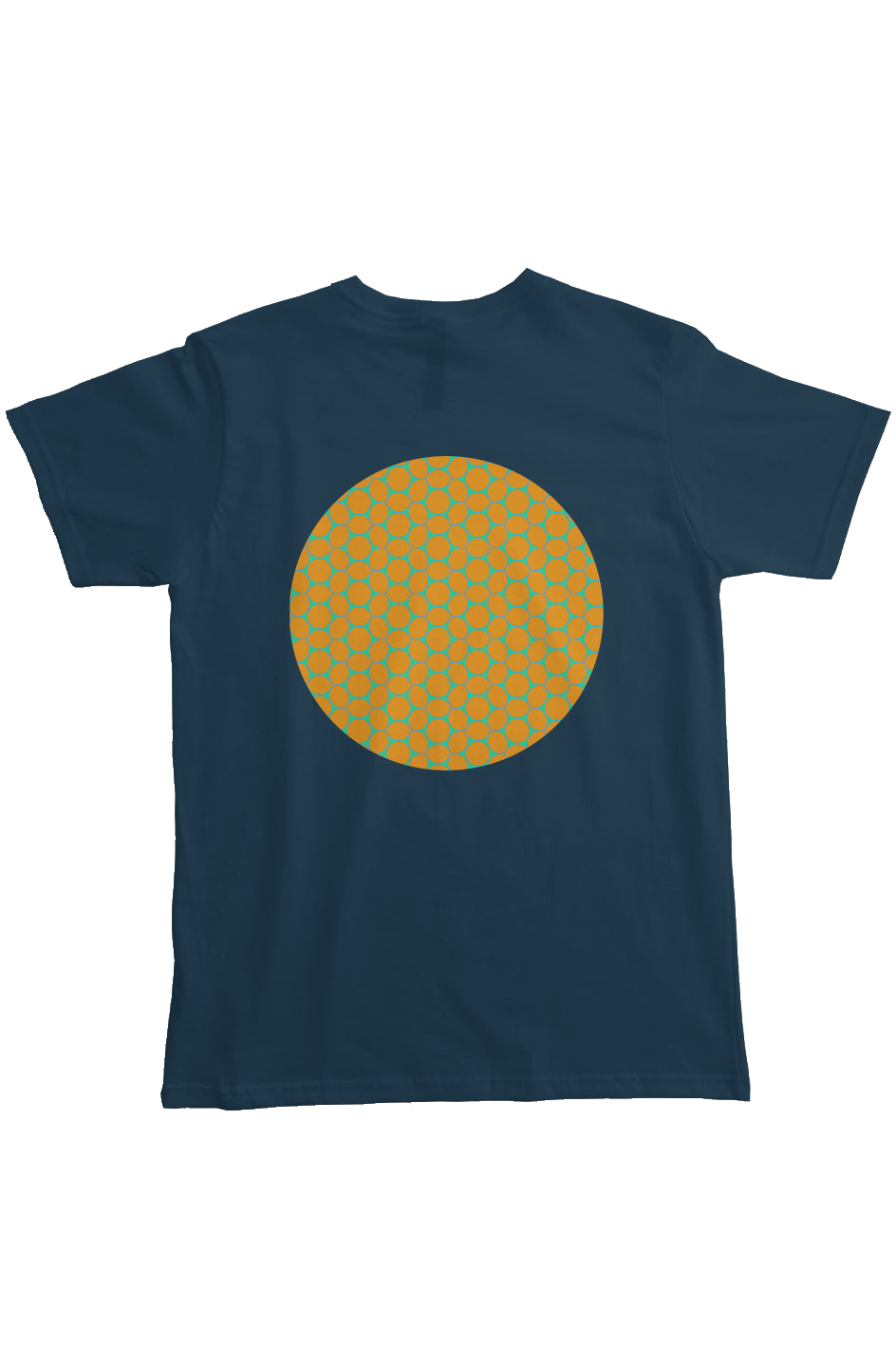 Organic Heavyweight Pocket T-Shirt - Lemon Bubbles Circle