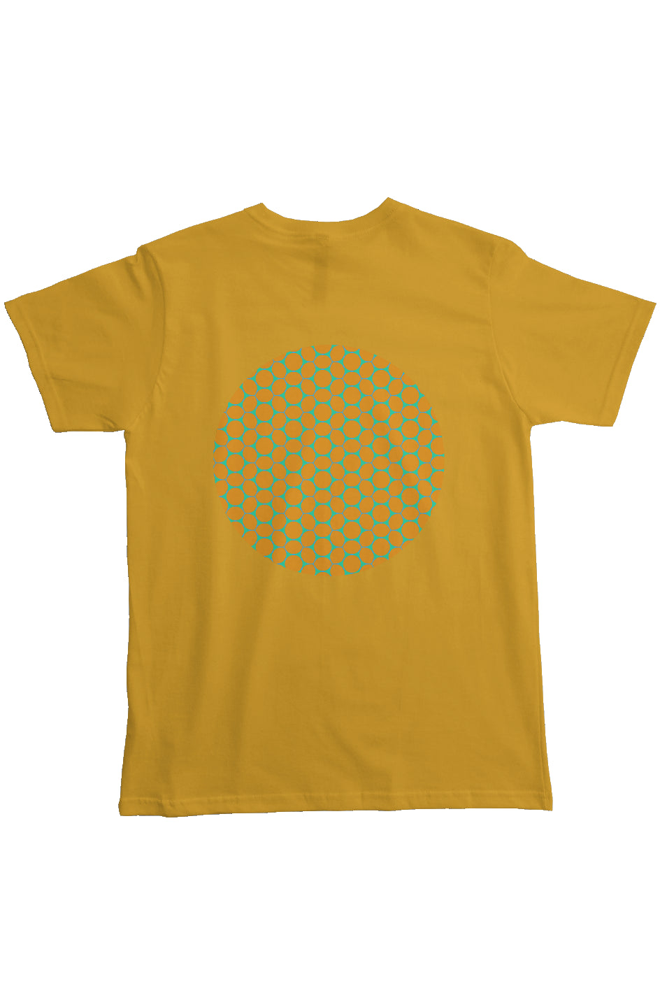 Organic Heavyweight Pocket T-Shirt - Lemon Bubbles Circle