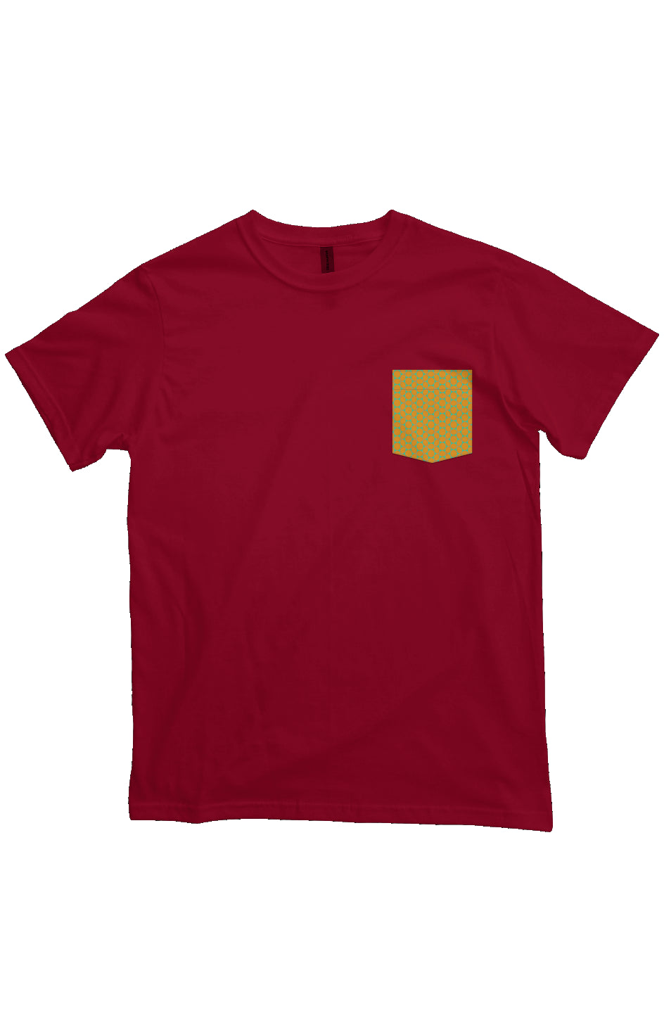 Organic Heavyweight Pocket T-Shirt - Lemon Bubbles Circle