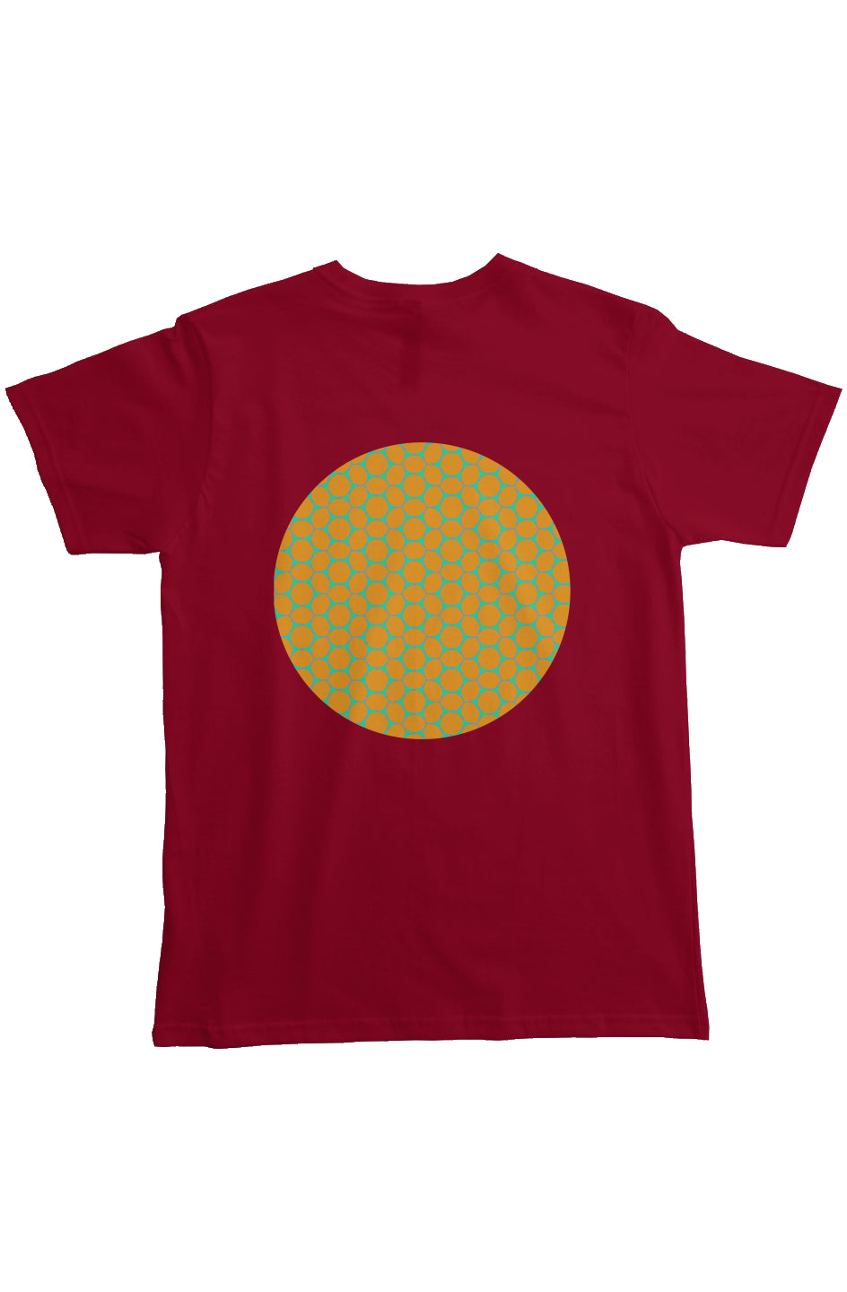 Organic Heavyweight Pocket T-Shirt - Lemon Bubbles Circle