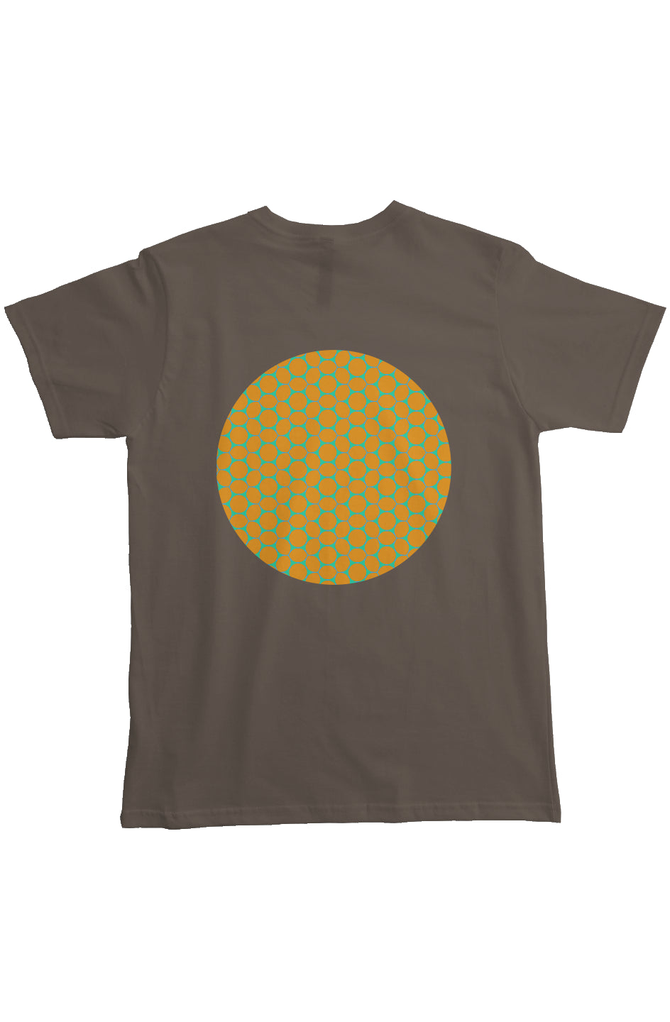 Organic Heavyweight Pocket T-Shirt - Lemon Bubbles Circle