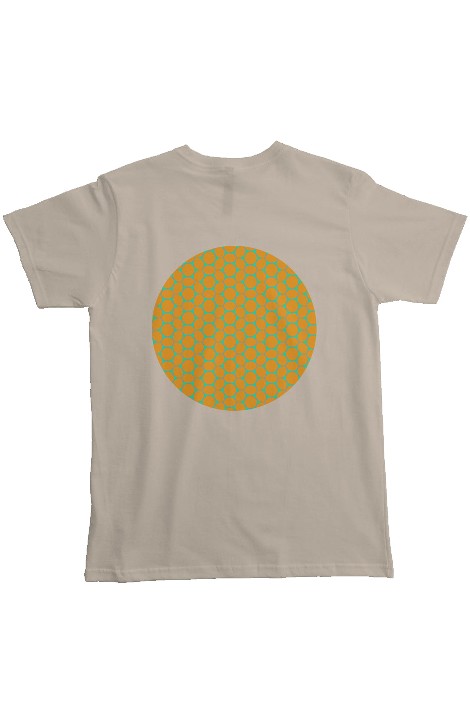 Organic Heavyweight Pocket T-Shirt - Lemon Bubbles Circle