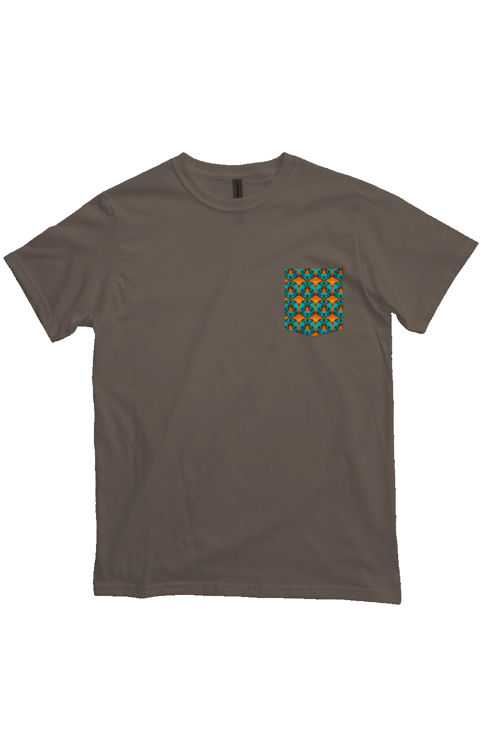Heavyweight Organic Pocket T-Shirt - Blue Donut Butterfly Swoop