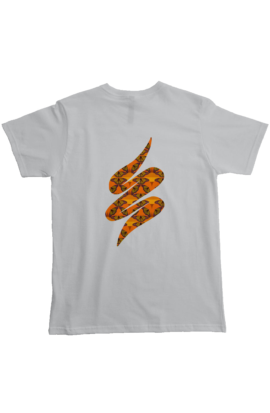 Heavyweight Organic Pocket T-Shirt - Butterfly Sunset Swoop