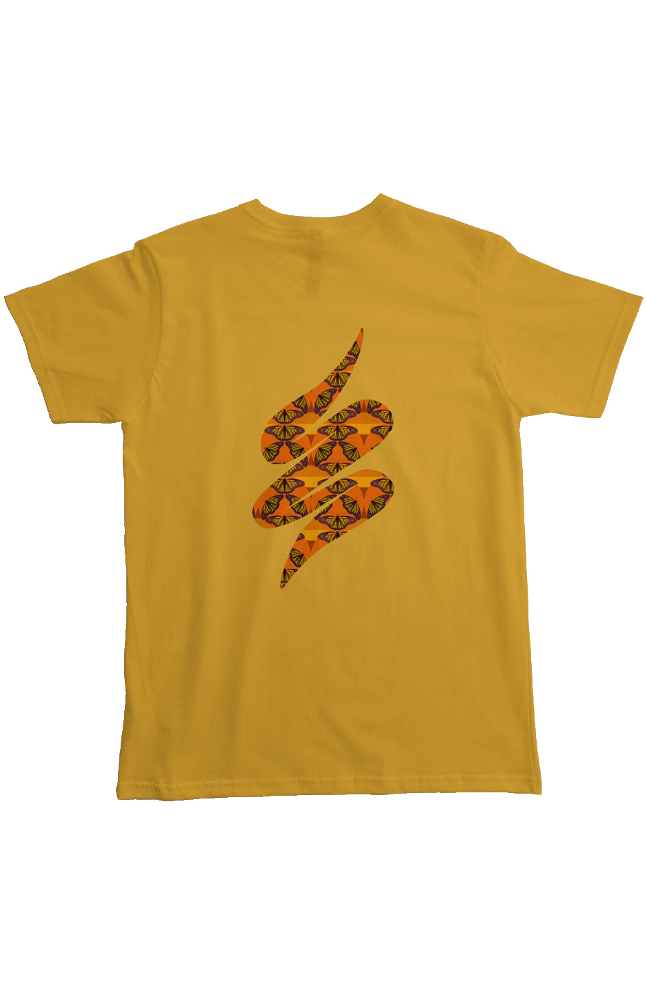 Heavyweight Organic Pocket T-Shirt - Butterfly Sunset Swoop