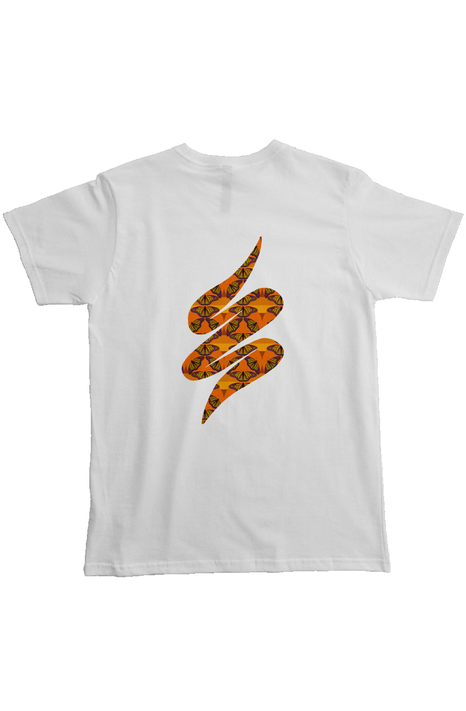 Heavyweight Organic Pocket T-Shirt - Butterfly Sunset Swoop